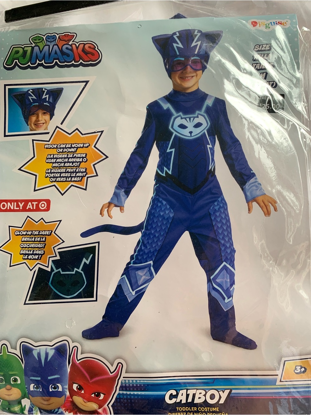 Disguise PJ Masks Catboy Toddler Costume - Blue new